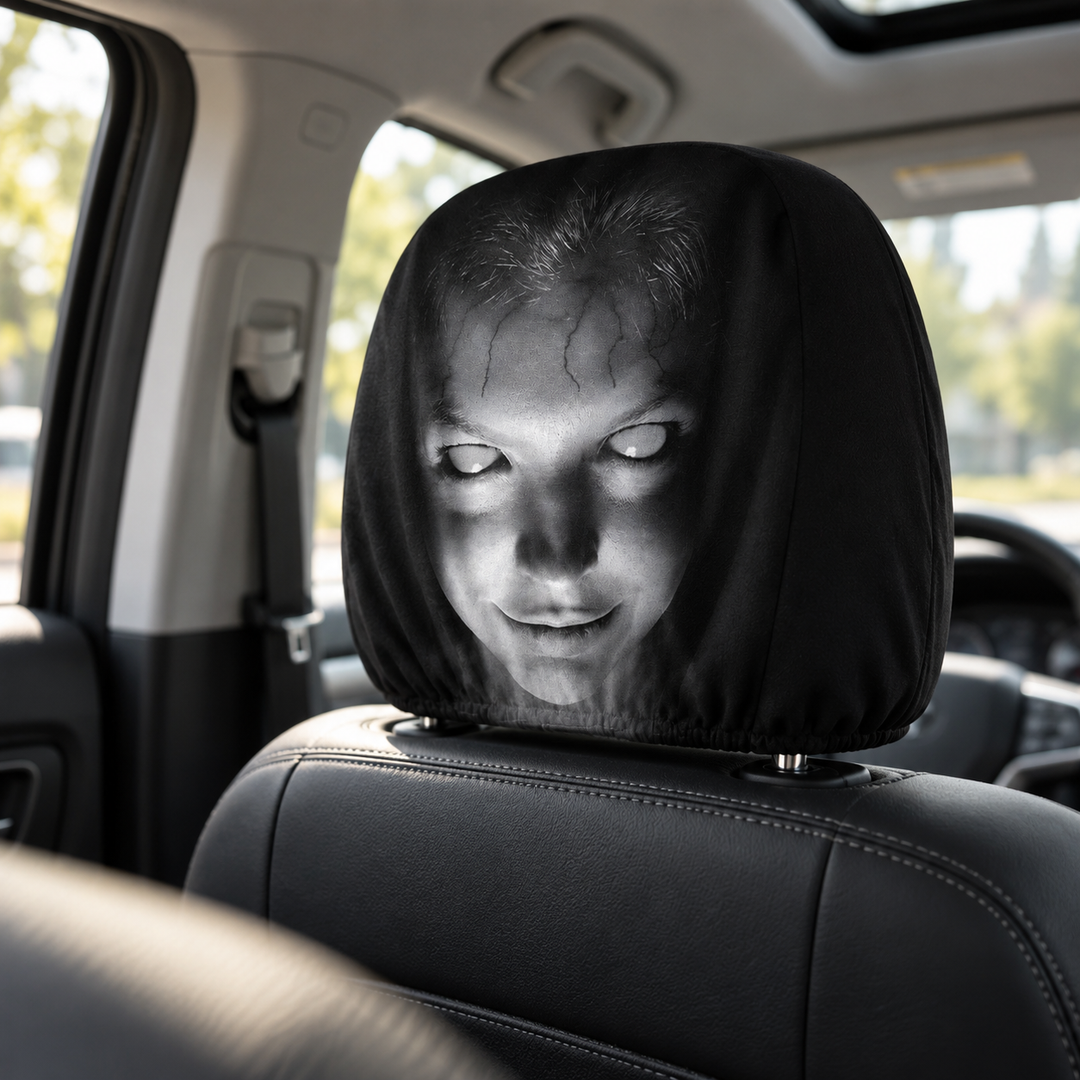 Halloween Car Headrest Covers Cartoon Design Car Seat Accessories