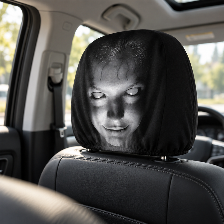 Halloween Car Headrest Covers Cartoon Design Car Seat Accessories