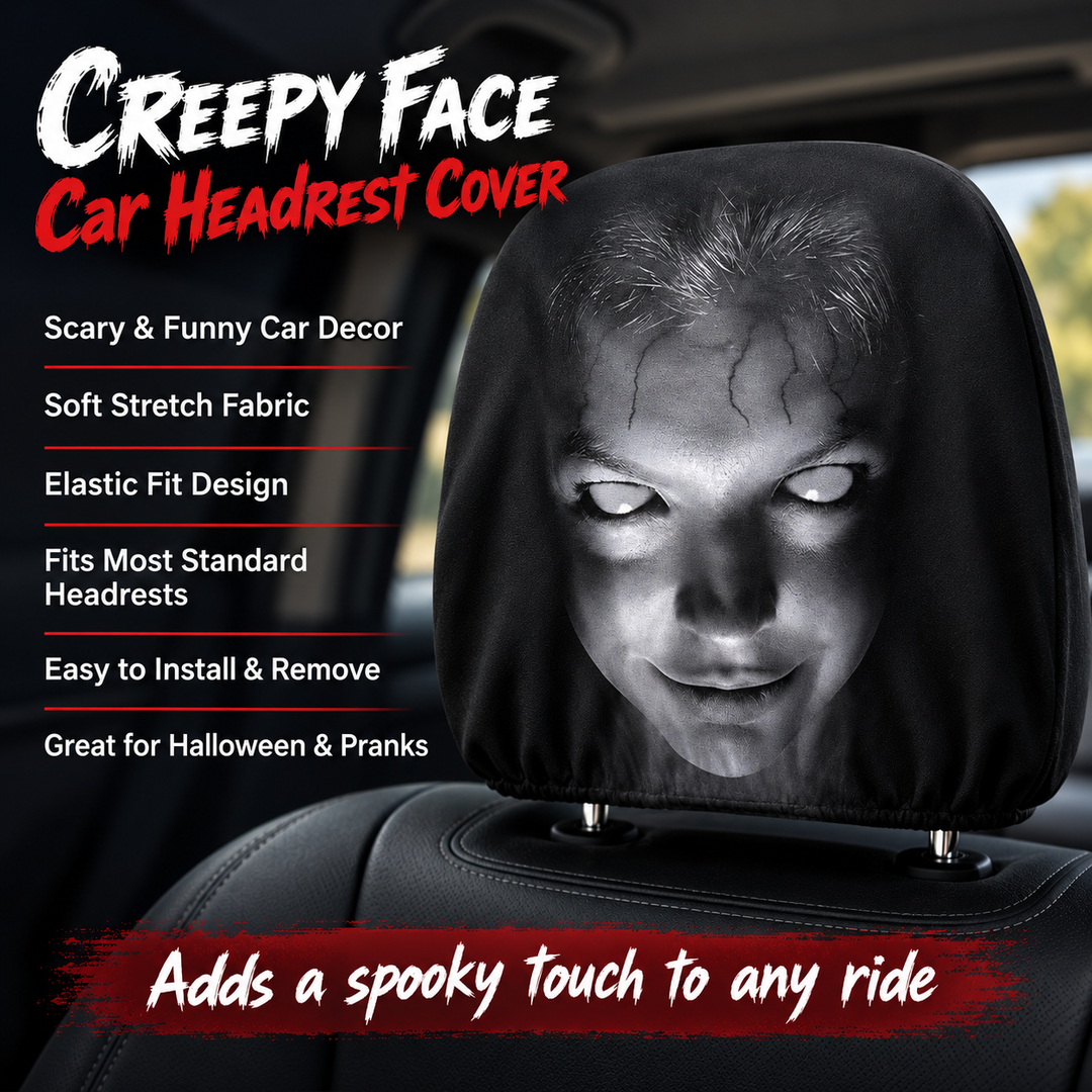 Halloween Car Headrest Covers Cartoon Design Car Seat Accessories