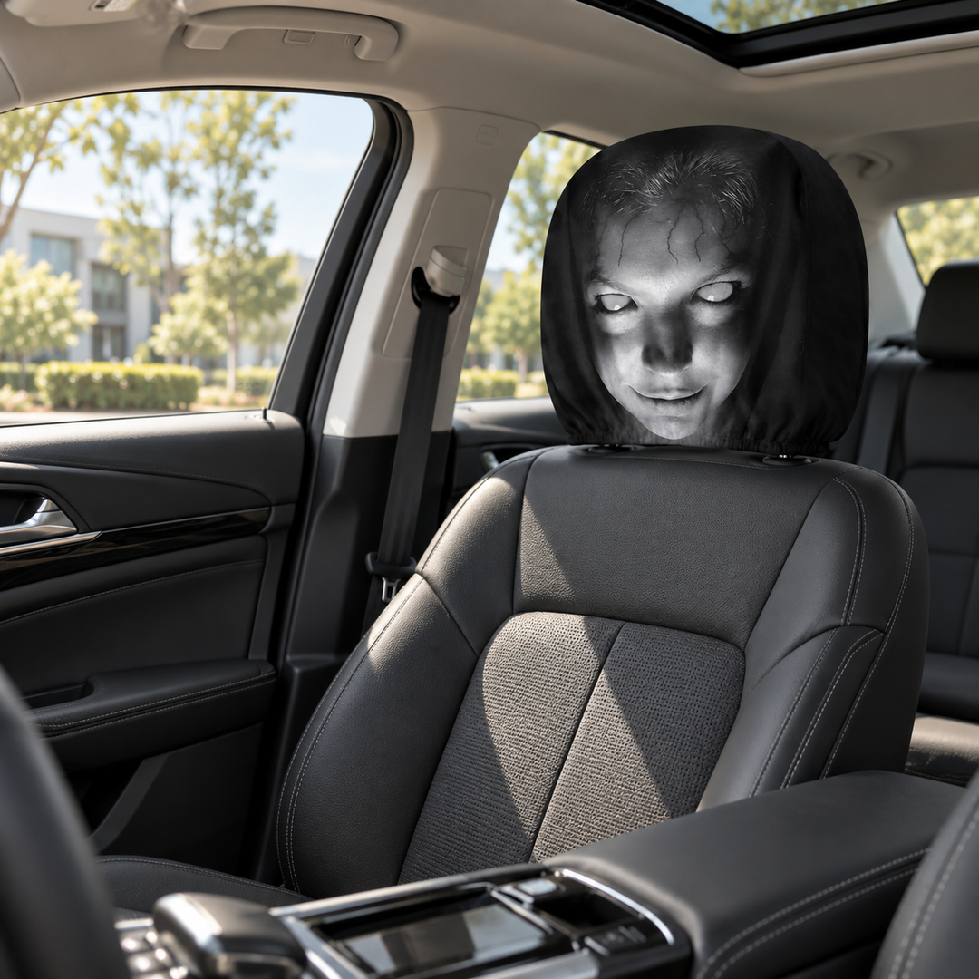 Halloween Car Headrest Covers Cartoon Design Car Seat Accessories