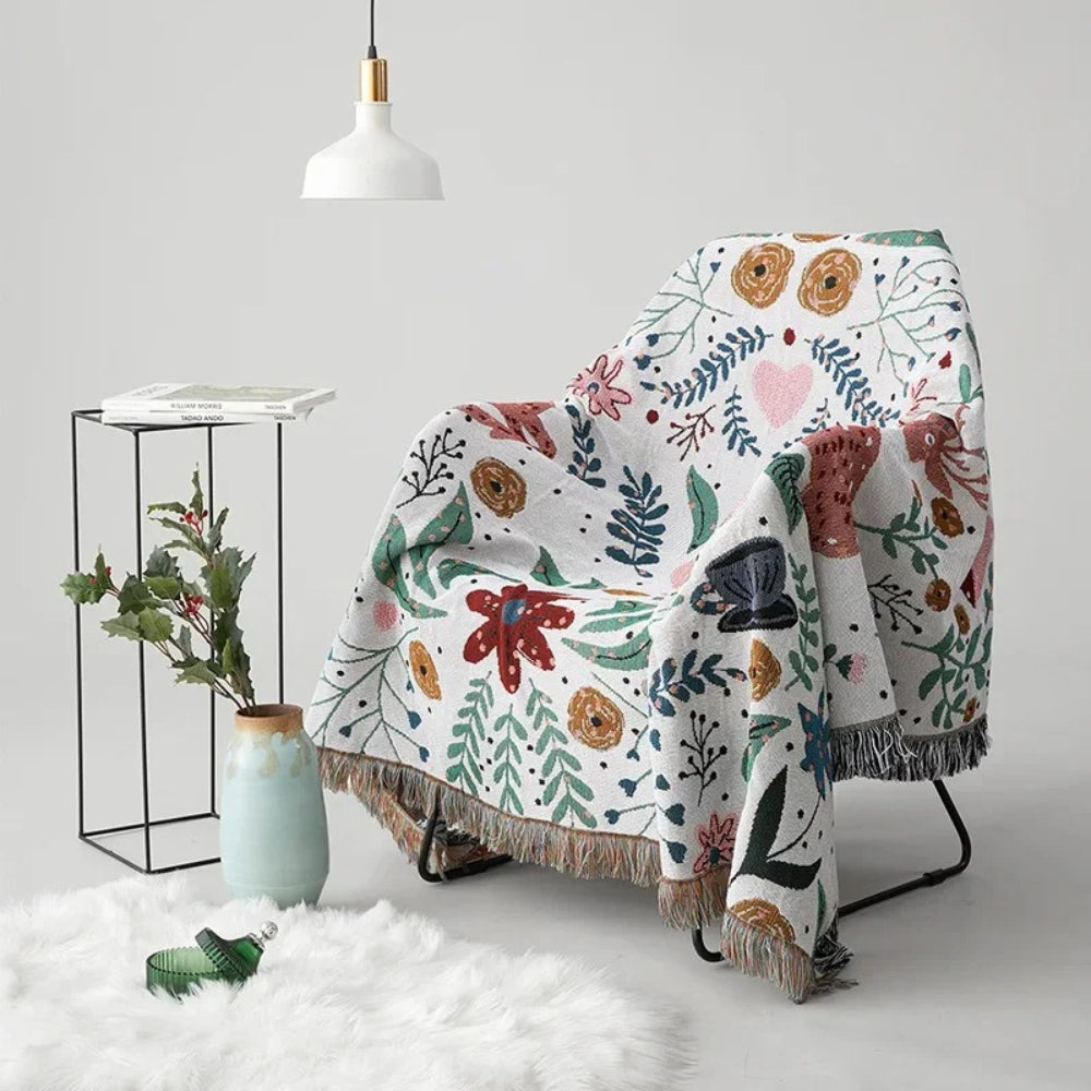 Soft Blanket Nature-Inspired Design Rectangular Throw Blanket