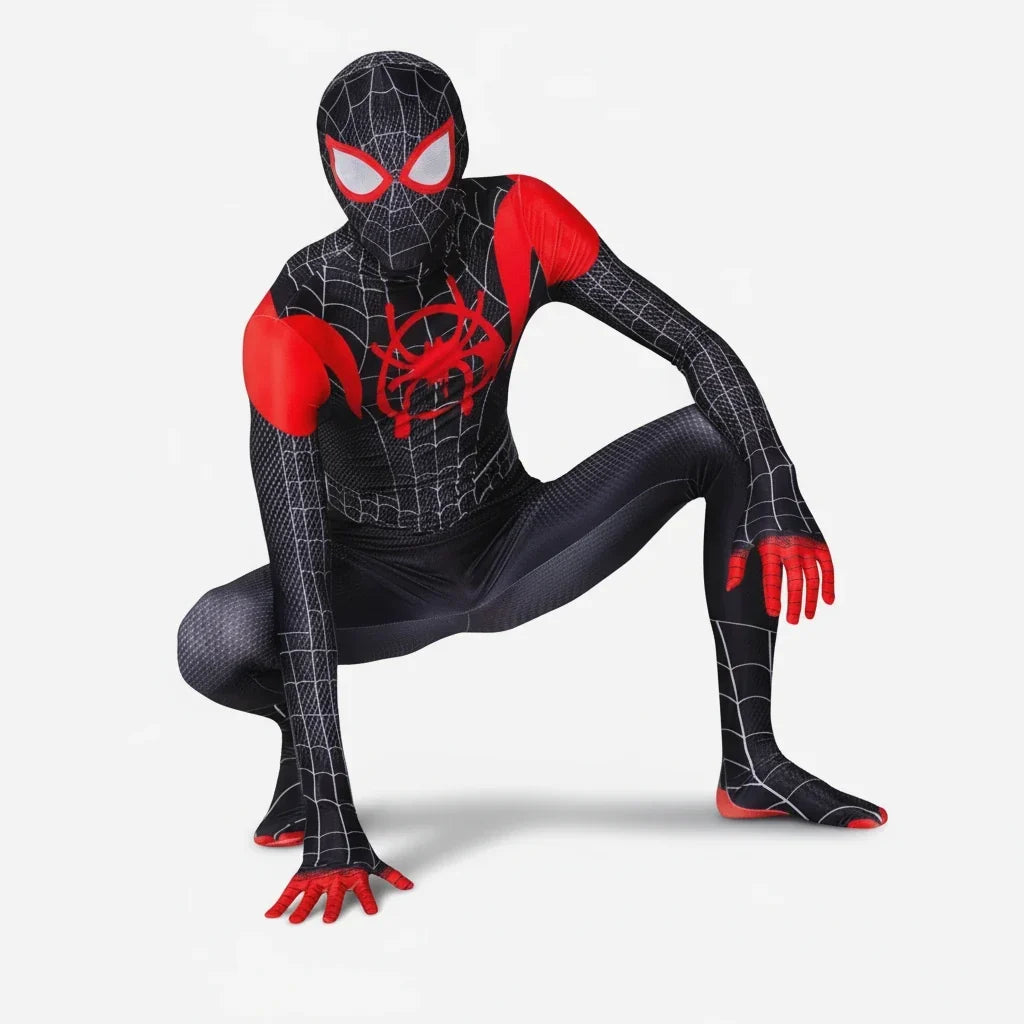 Spider-Man Miles Morales Cosplay Costume Halloween Superhero Outfit