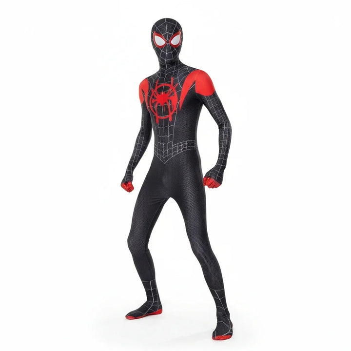 Spider-Man Miles Morales Cosplay Costume Halloween Superhero Outfit
