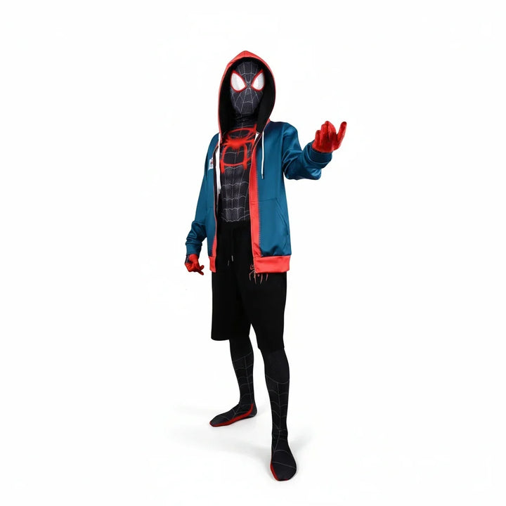 Spider-Man Miles Morales Cosplay Costume Halloween Superhero Outfit