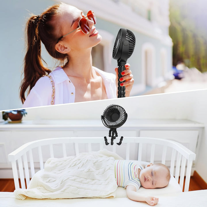 Portable Clip On Battery Operated Fan for Stroller