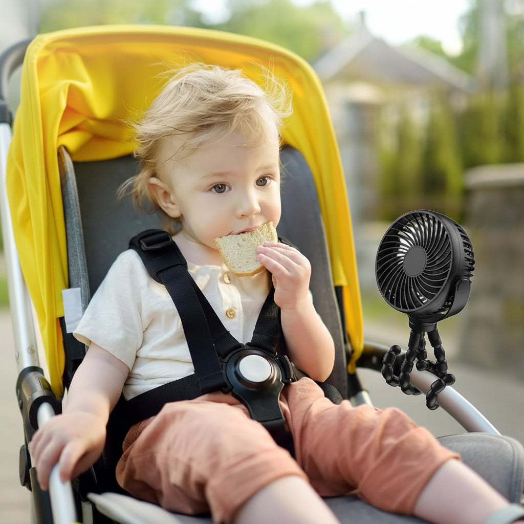 Portable Clip On Battery Operated Fan for Stroller