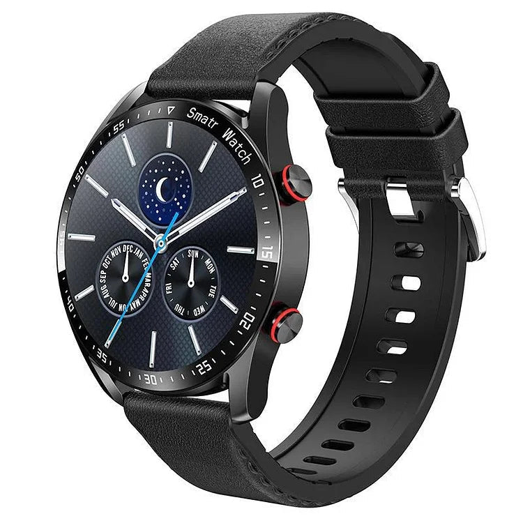 Heart Rate &amp; Blood Pressure Monitor Circular Smartwatch Fitness Tracker