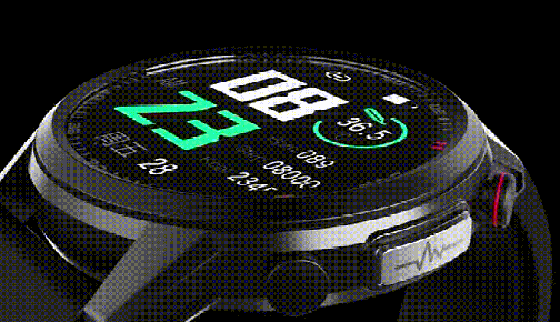 Heart Rate &amp; Blood Pressure Monitor Circular Smartwatch Fitness Tracker