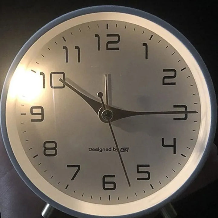 Scandinavian Silent Table Clock Analog Quartz round  Clock
