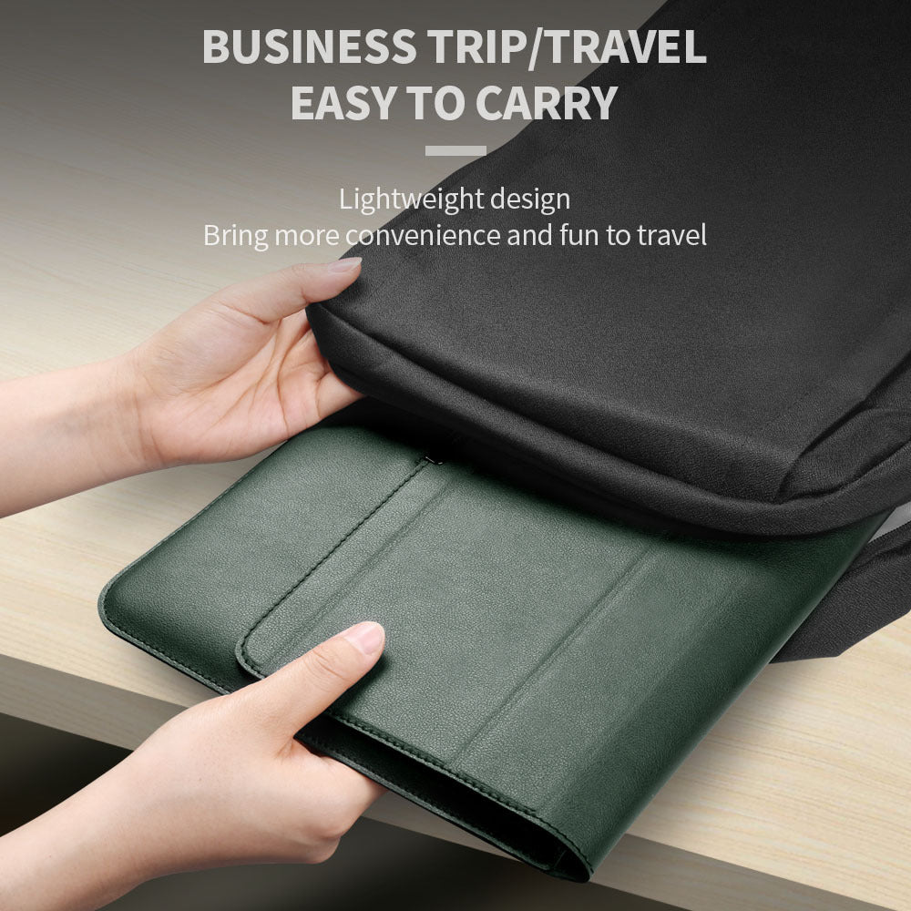 Waterproof Laptop Case with Stand and Accessory Storage Sleeve