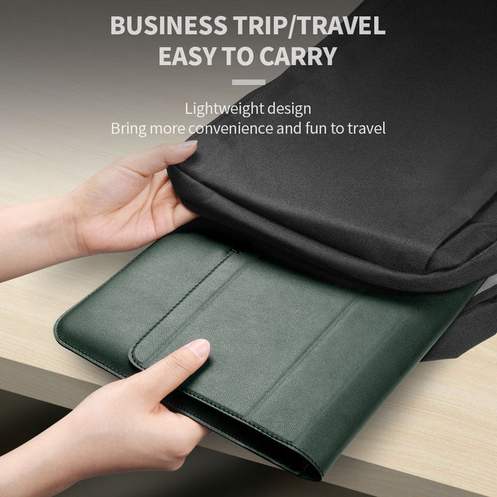 Waterproof Laptop Case with Stand and Accessory Storage Sleeve