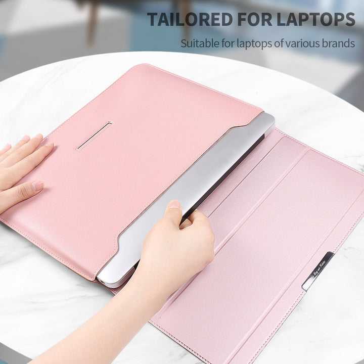 Waterproof Laptop Case with Stand and Accessory Storage Sleeve