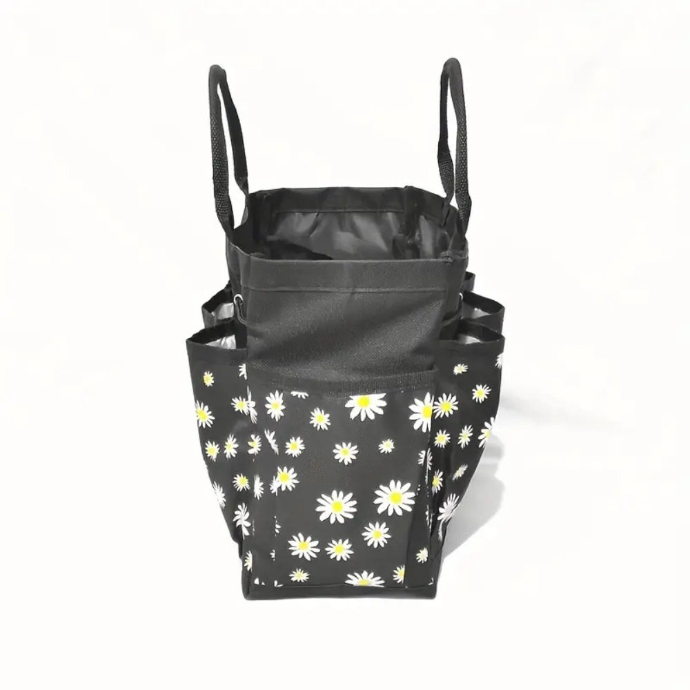 Floral Garden Tool Organizer Bag with Multiple Pockets