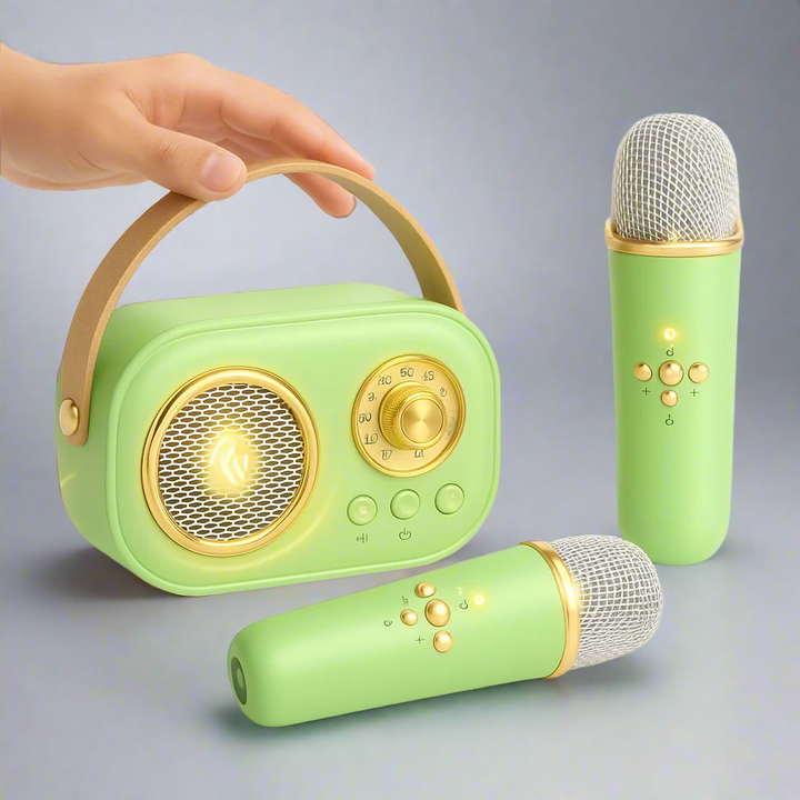 Karaoke Machine Bluetooth Speaker System Retro Style