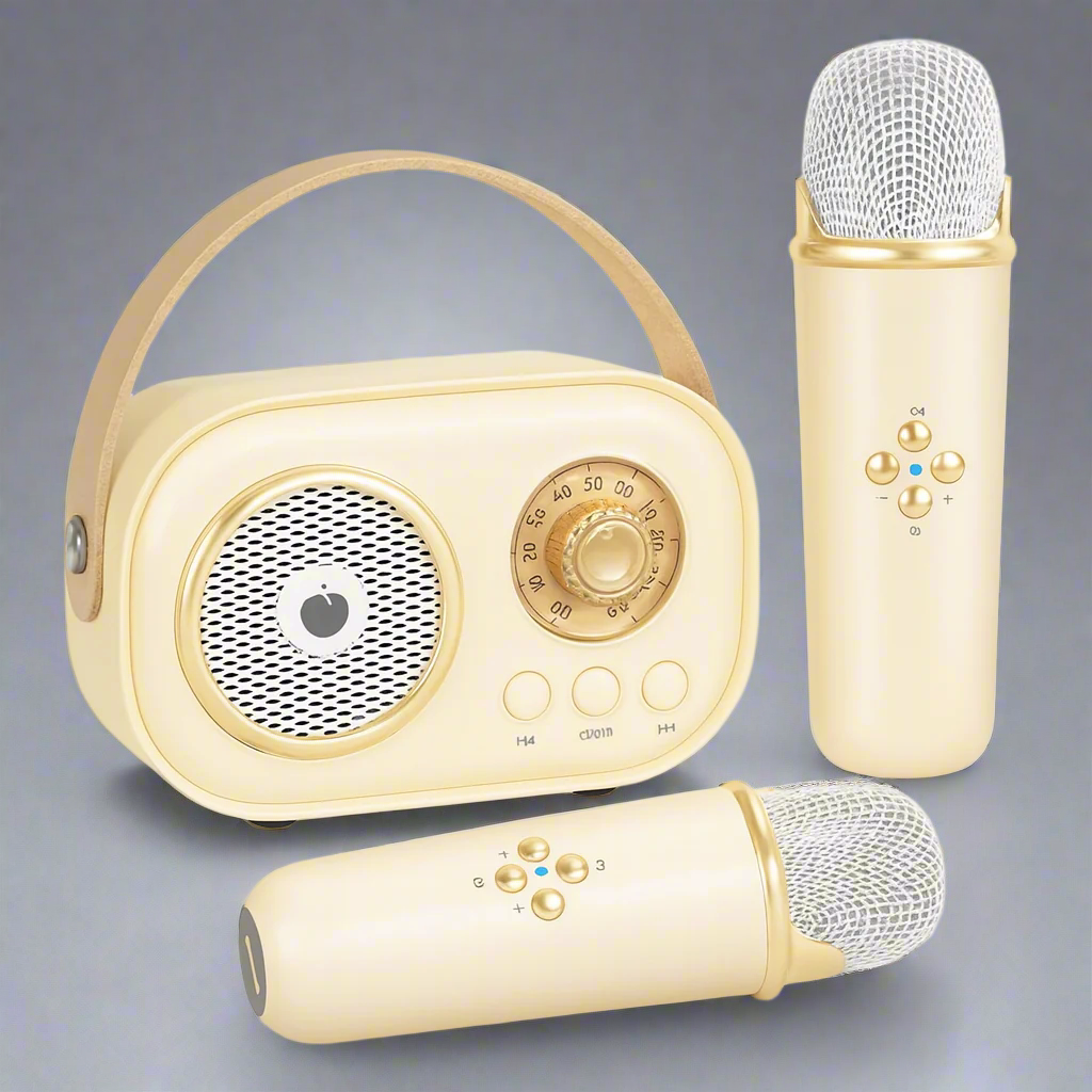 Karaoke Machine Bluetooth Speaker System Retro Style