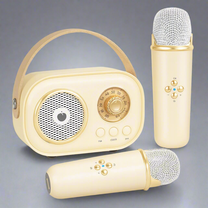 Karaoke Machine Bluetooth Speaker System Retro Style