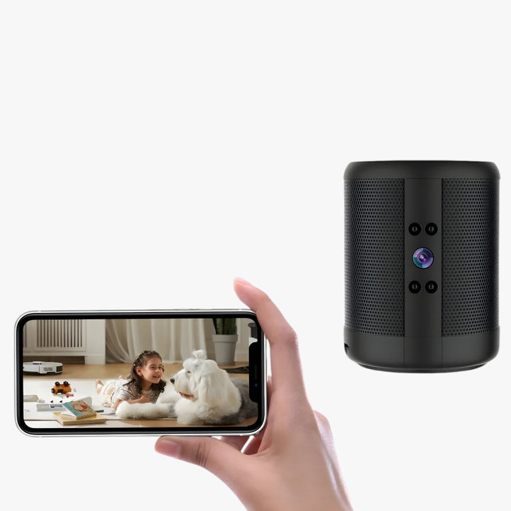 Mini WiFi Camera with Bluetooth Speaker and Night Vision