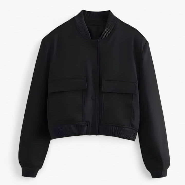 Women's Bomber Aviator Jacket Crop Autumn Winter
