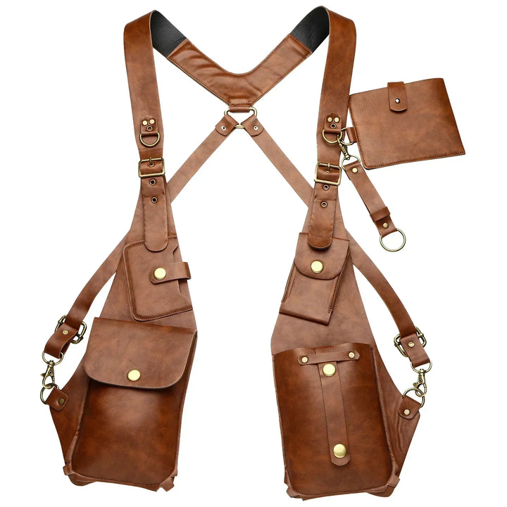 Leather Shoulder Holster Crossbody Bag Anti Theft Security Bag