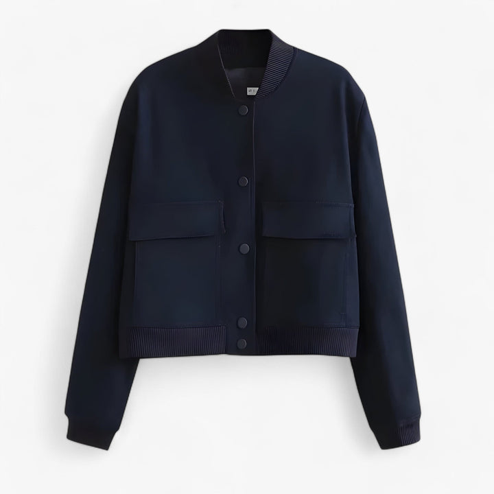 Women's Bomber Aviator Jacket Crop Autumn Winter