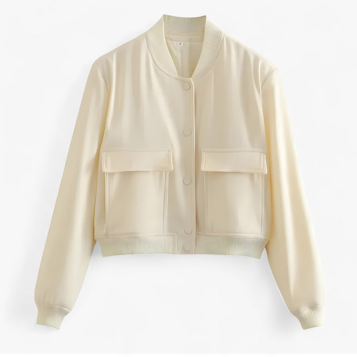 Women's Bomber Aviator Jacket Crop Autumn Winter