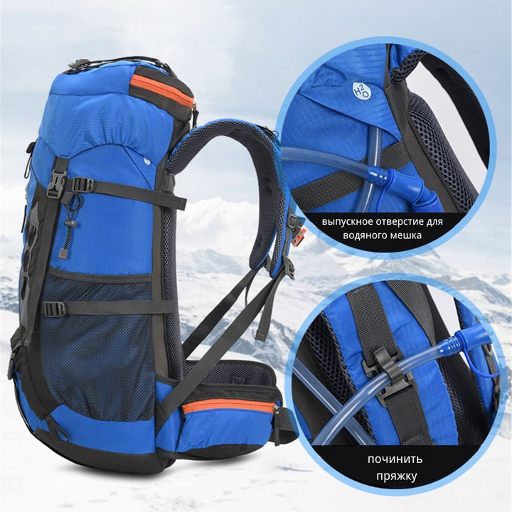 Hiking Backpack 60L Large Capacity Trekking Backpack Ergonomic Design