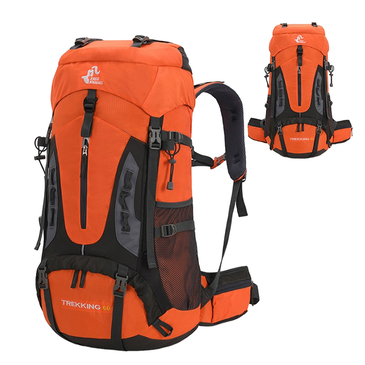 Hiking Backpack 60L Large Capacity Trekking Backpack Ergonomic Design