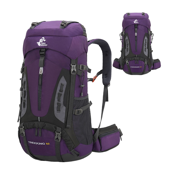 Hiking Backpack 60L Large Capacity Trekking Backpack Ergonomic Design