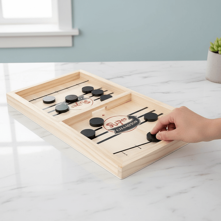 Wooden Family Board Game Fast Paced Competitive Board Game