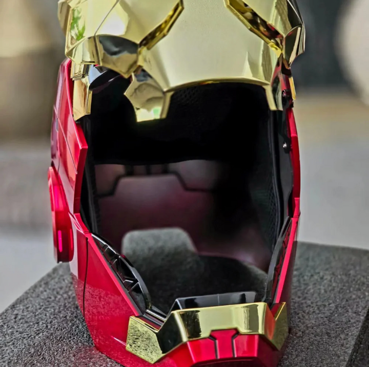 Iron Man MK5 Helmet Wearable Motorized Flip Up LED Eyes Remote