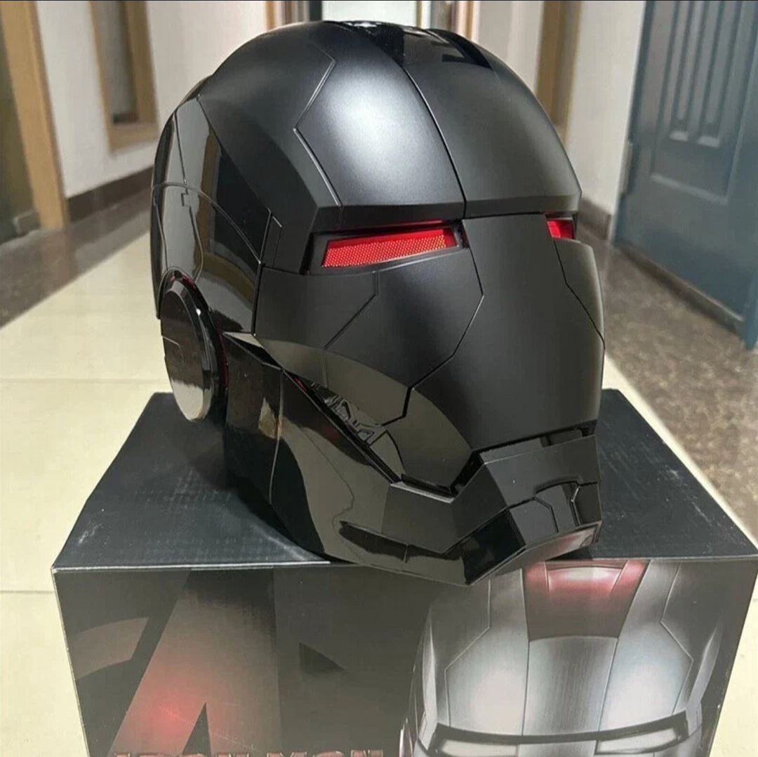Iron Man MK5 Helmet Wearable Motorized Flip Up LED Eyes Remote