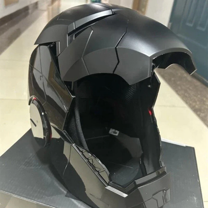 Iron Man MK5 Helmet Wearable Motorized Flip Up LED Eyes Remote