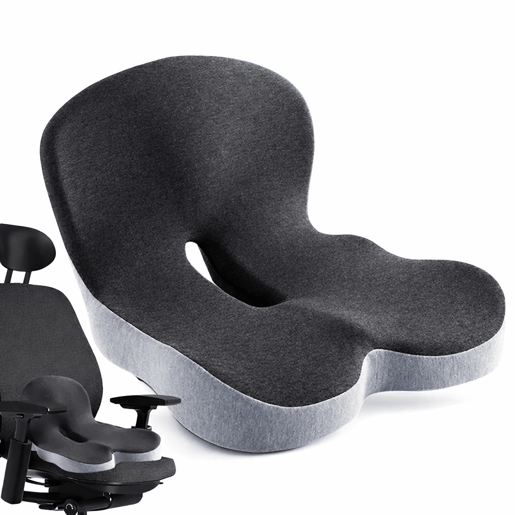 Ergonomic Lumbar Support Seat Cushion Car Chair Back Pillow