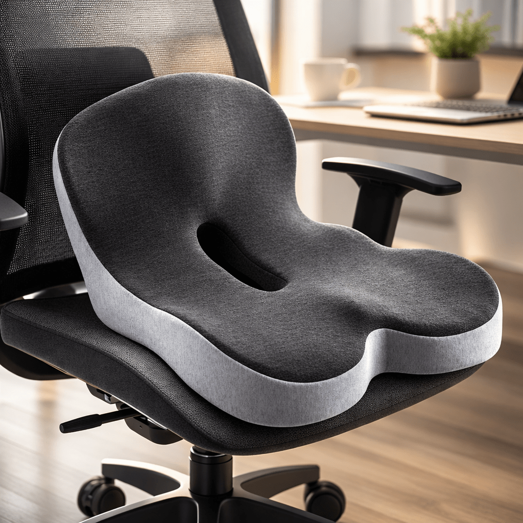 Ergonomic Lumbar Support Seat Cushion Car Chair Back Pillow