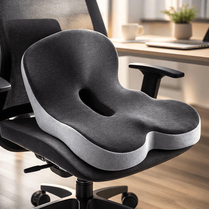 Ergonomic Lumbar Support Seat Cushion Car Chair Back Pillow