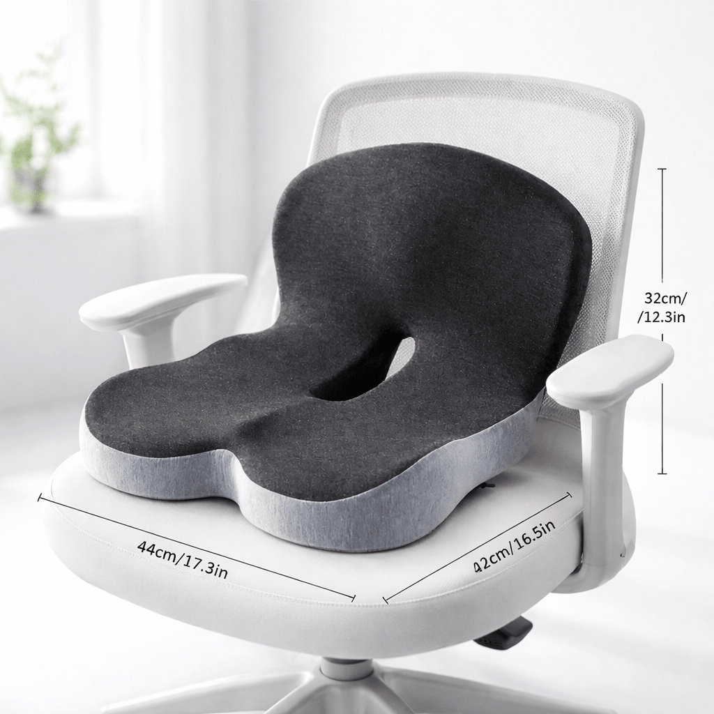 Ergonomic Lumbar Support Seat Cushion Car Chair Back Pillow