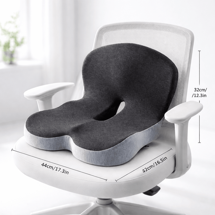 Ergonomic Lumbar Support Seat Cushion Car Chair Back Pillow
