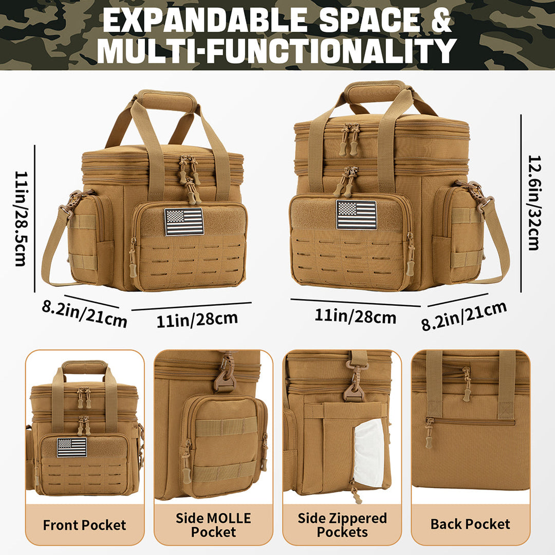 Insulated Large 18L Tactical Leakproof Lunch Box Cooler Bag