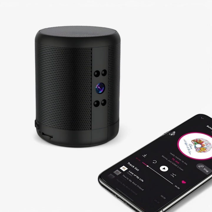 Mini WiFi Camera with Bluetooth Speaker and Night Vision