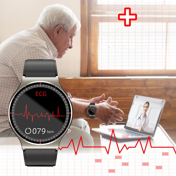 Smartwatch EKG Blood Pressure Oxygen Monitor Health Tracker
