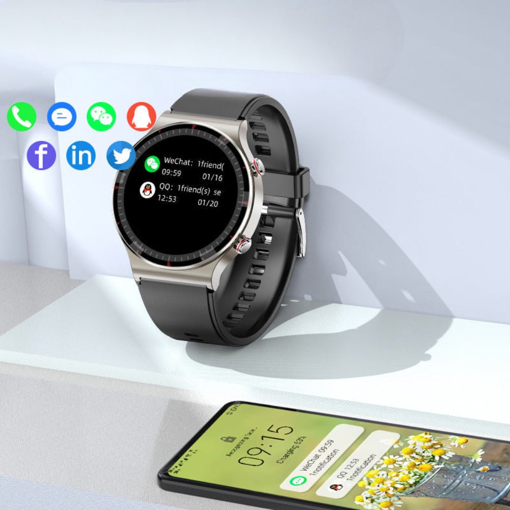 Smartwatch EKG Blood Pressure Oxygen Monitor Health Tracker