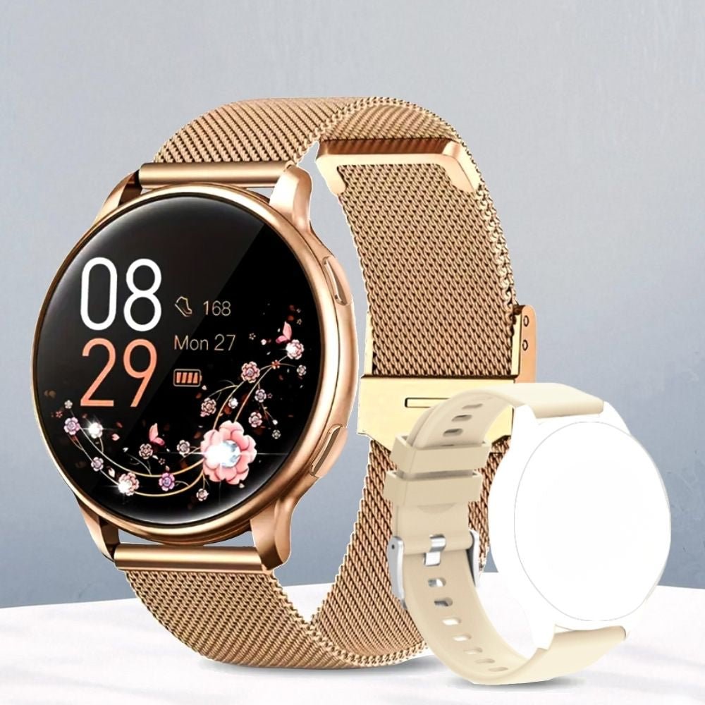 Smartwatch for Women Square Touchscreen Milanese Band Watch