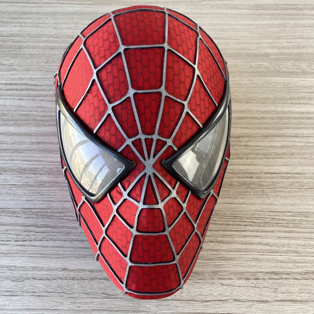 Tobey Maguire Spider Man Mask Raised Web Wearable Cosplay Hood