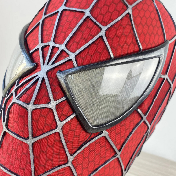 Tobey Maguire Spider Man Mask Raised Web Wearable Cosplay Hood