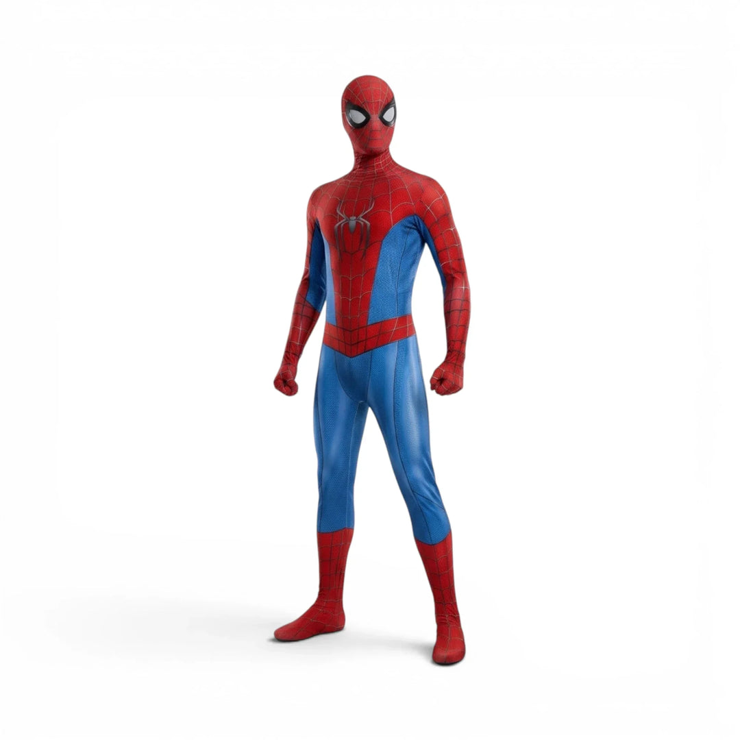 Spiderman Jumpsuit Costume with Mask Kids and Adults Halloween Cosplay