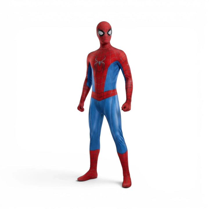 Spiderman Jumpsuit Costume with Mask Kids and Adults Halloween Cosplay