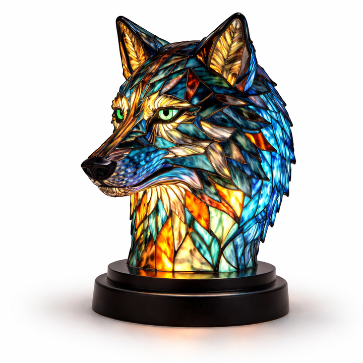Stained Glass Mosaic Table Lamp LED Decorative Night Light Home Decor