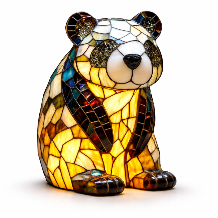 Stained Glass Mosaic Table Lamp LED Decorative Night Light Home Decor