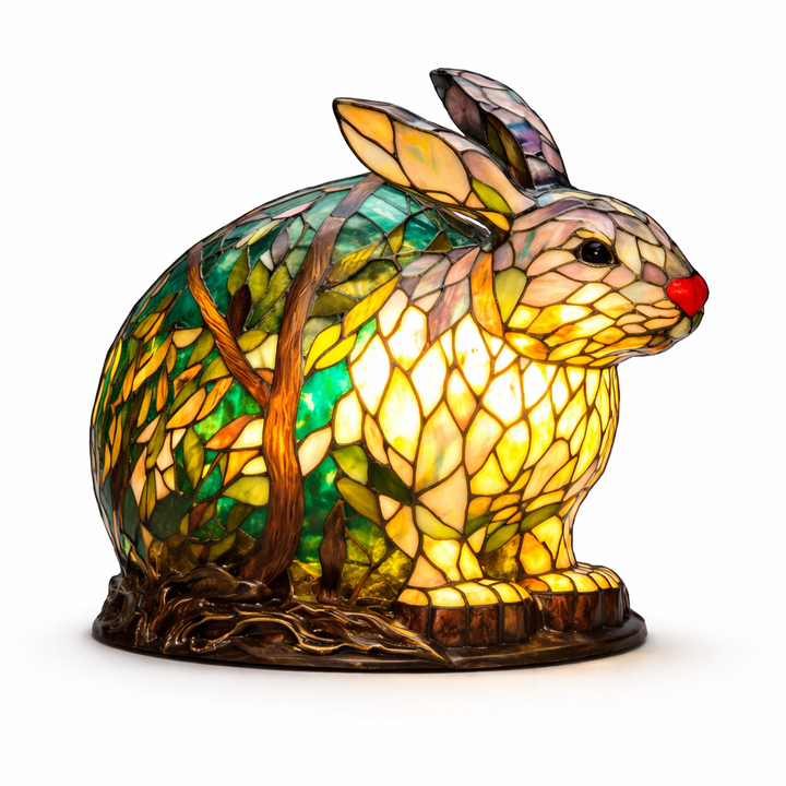 Stained Glass Mosaic Table Lamp LED Decorative Night Light Home Decor
