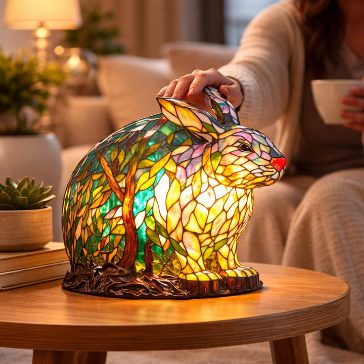 Stained Glass Mosaic Table Lamp LED Decorative Night Light Home Decor
